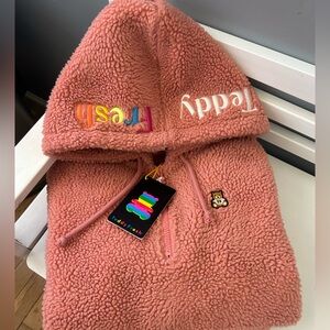 Teddy Fresh Pink Sherpa Hoodie